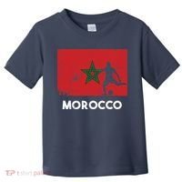Morocco Flag Soccer Football Jersey Morocco Fan Toddler T-Shirt thumb 0