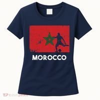 Morocco Flag Soccer Football Jersey Morocco Fan Women's T-Shirt thumb 0