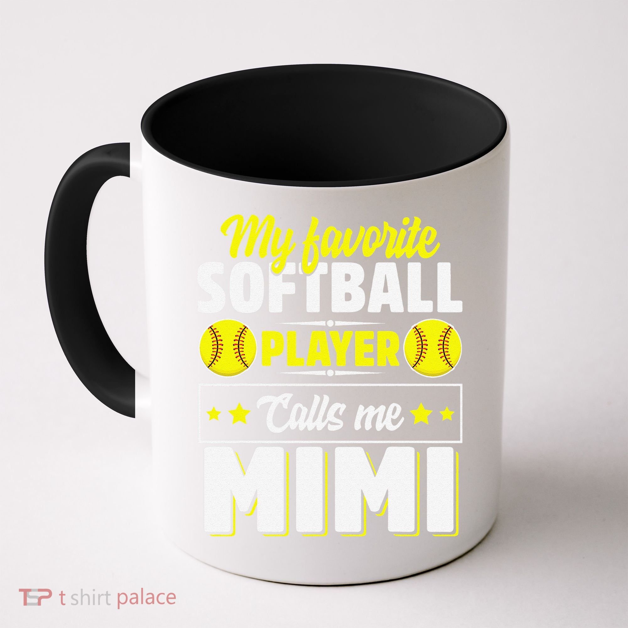 My Favorite Softball Player Calls Me Mimi Mother's DayGift Coffee Mug