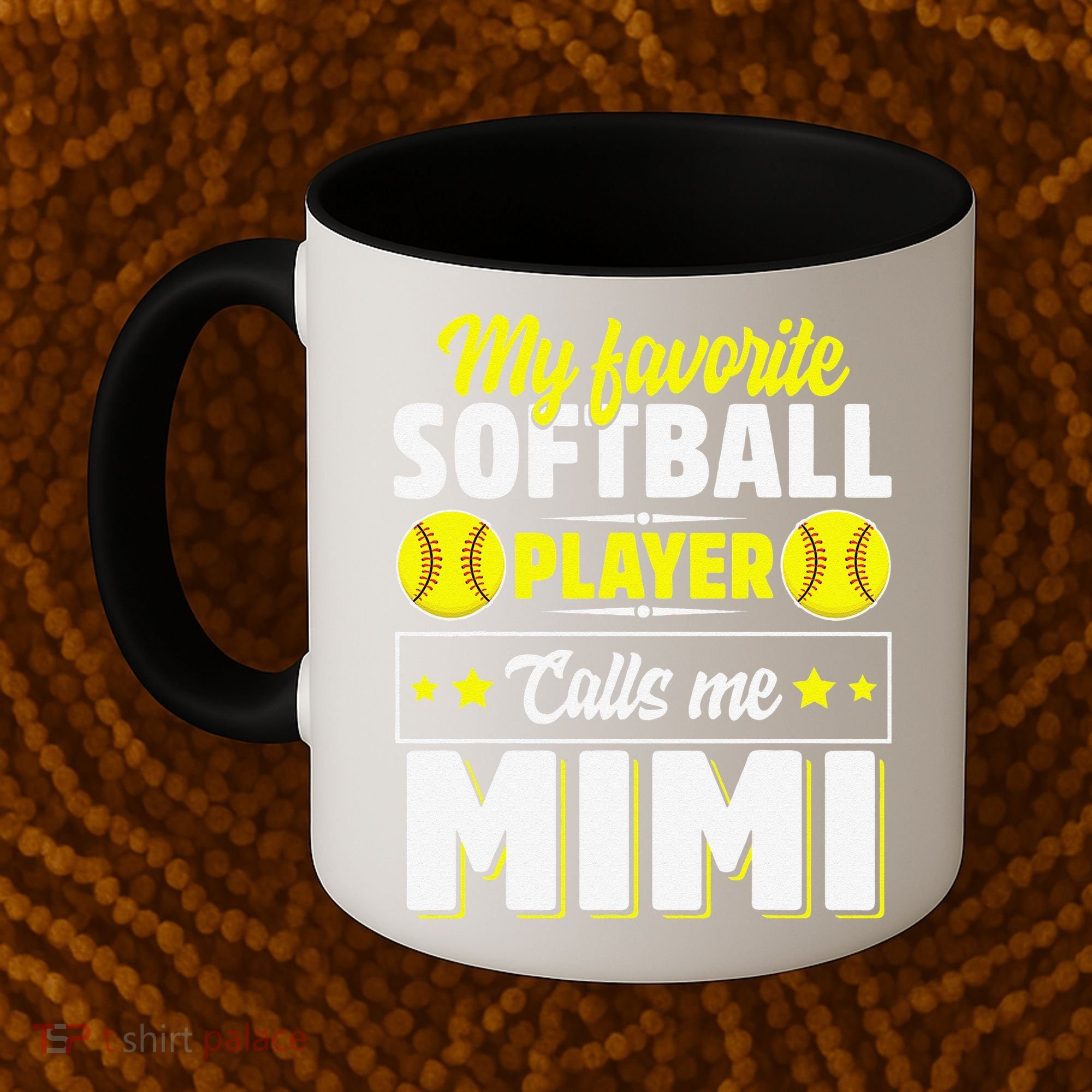 My Favorite Softball Player Calls Me Mimi Mother's DayGift Coffee Mug