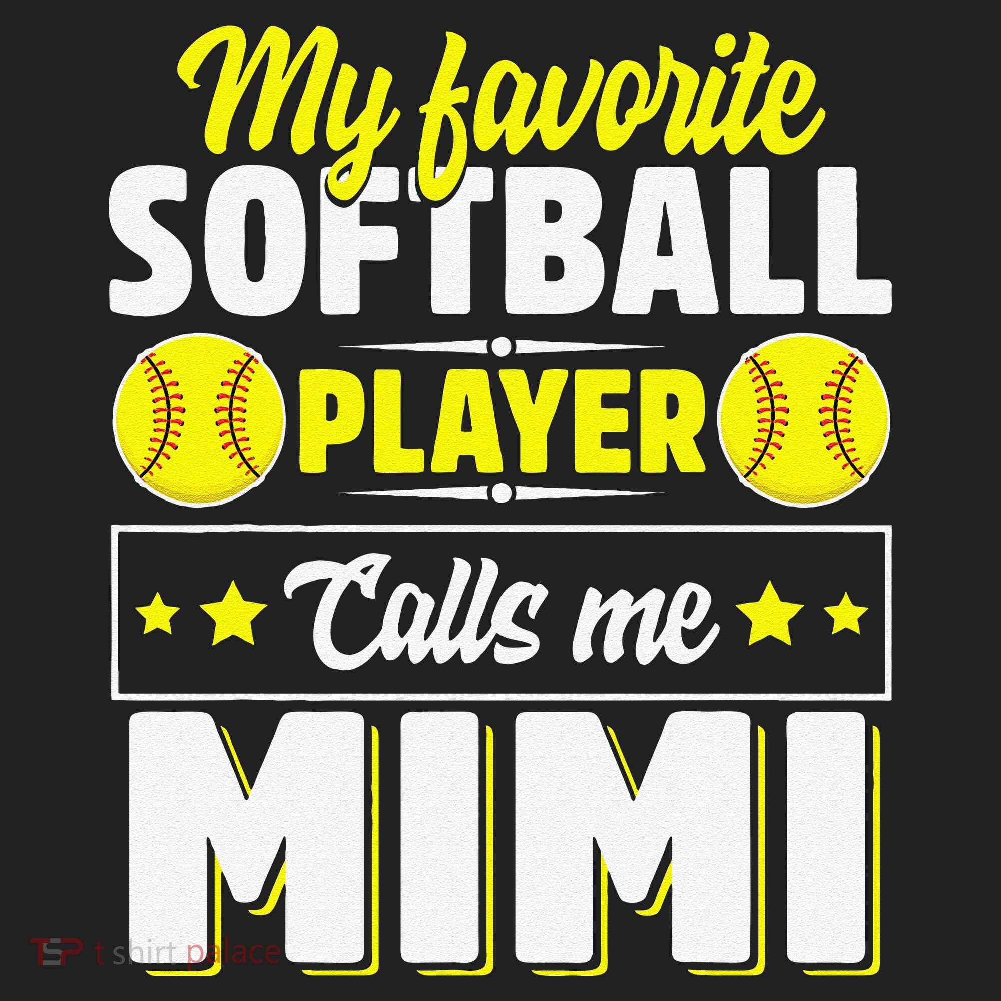 My Favorite Softball Player Calls Me Mimi Mother's DayGift Beanie