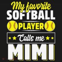 My Favorite Softball Player Calls Me Mimi Mother's DayGift Ornament thumb 1