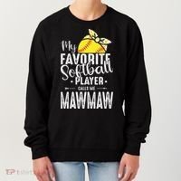 My Favorite Softball Player Calls Me Mawmaw Women's Sweatshirt thumb 0