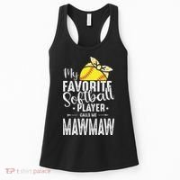 My Favorite Softball Player Calls Me Mawmaw Women's Tank Top thumb 0