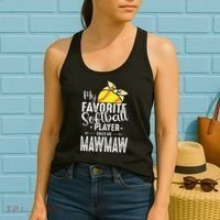 My Favorite Softball Player Calls Me Mawmaw Women's Tank Top thumb 2