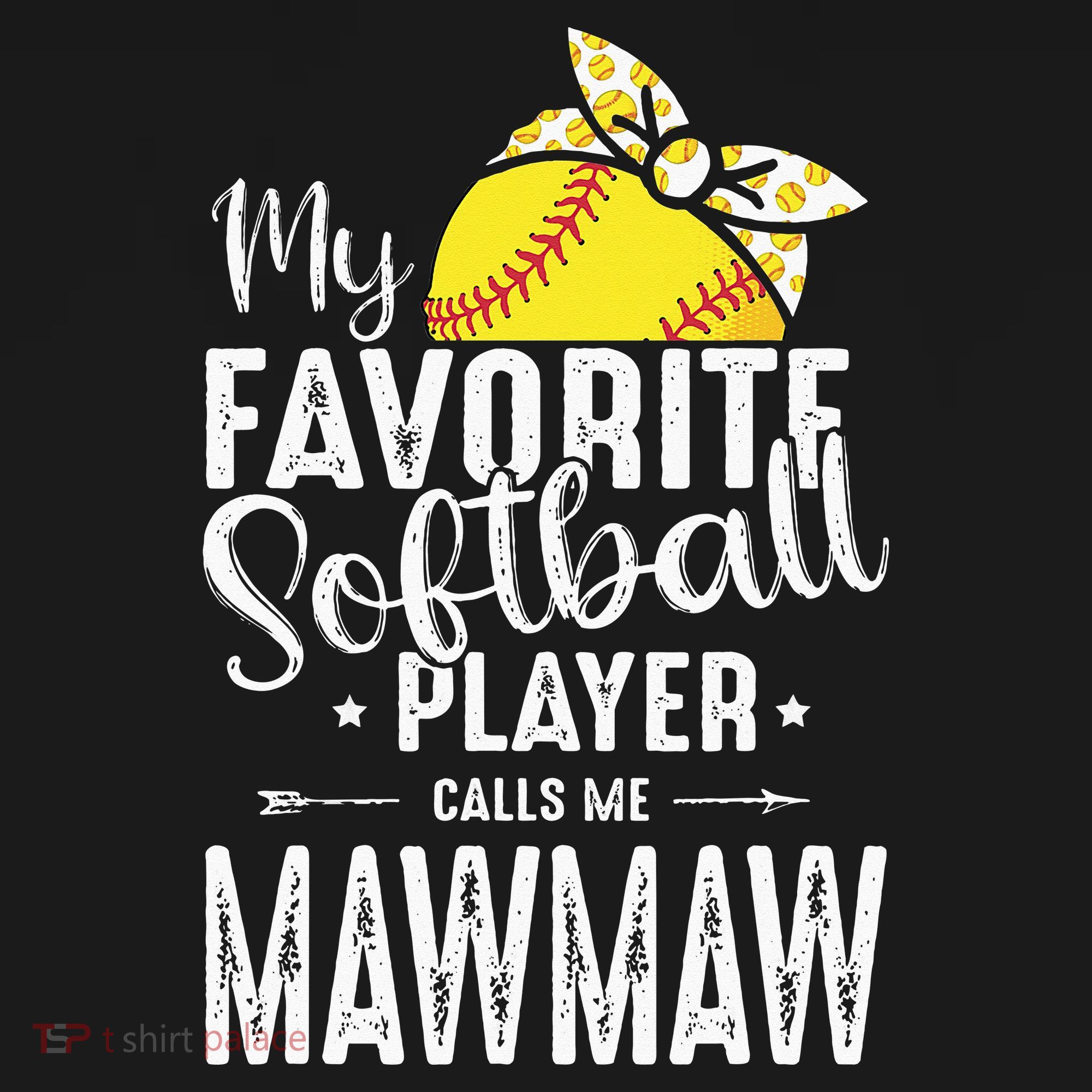My Favorite Softball Player Calls Me Mawmaw Women's Tank Top
