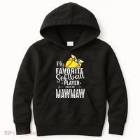 My Favorite Softball Player Calls Me Mawmaw Kids Hoodie thumb 0