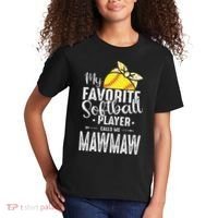 My Favorite Softball Player Calls Me Mawmaw Kids T-Shirt thumb 2