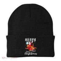 Merry Flightmas Santa Claus Pilot Flying Airplane Aviation Cool Gift Beanie thumb 0