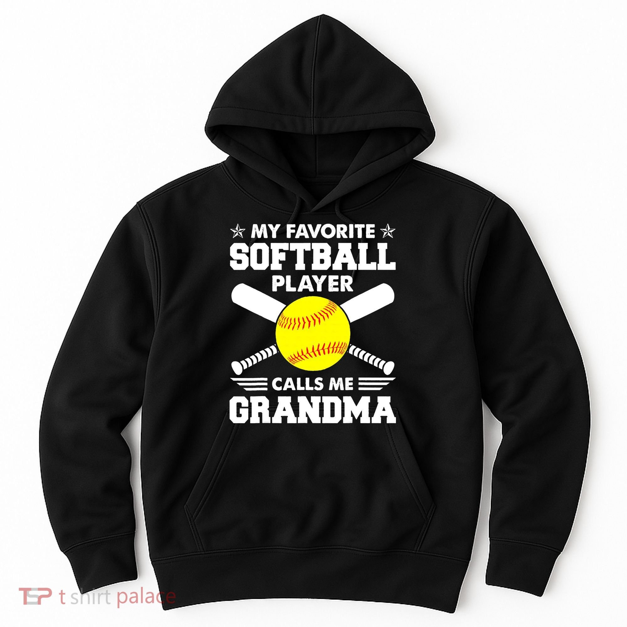 My Favorite Softball Player Calls Me Grandma Funny Hoodie