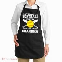 My Favorite Softball Player Calls Me Grandma Funny Apron thumb 2