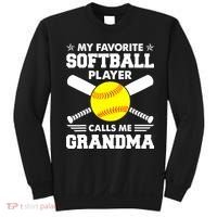 My Favorite Softball Player Calls Me Grandma Funny Sweatshirt thumb 0