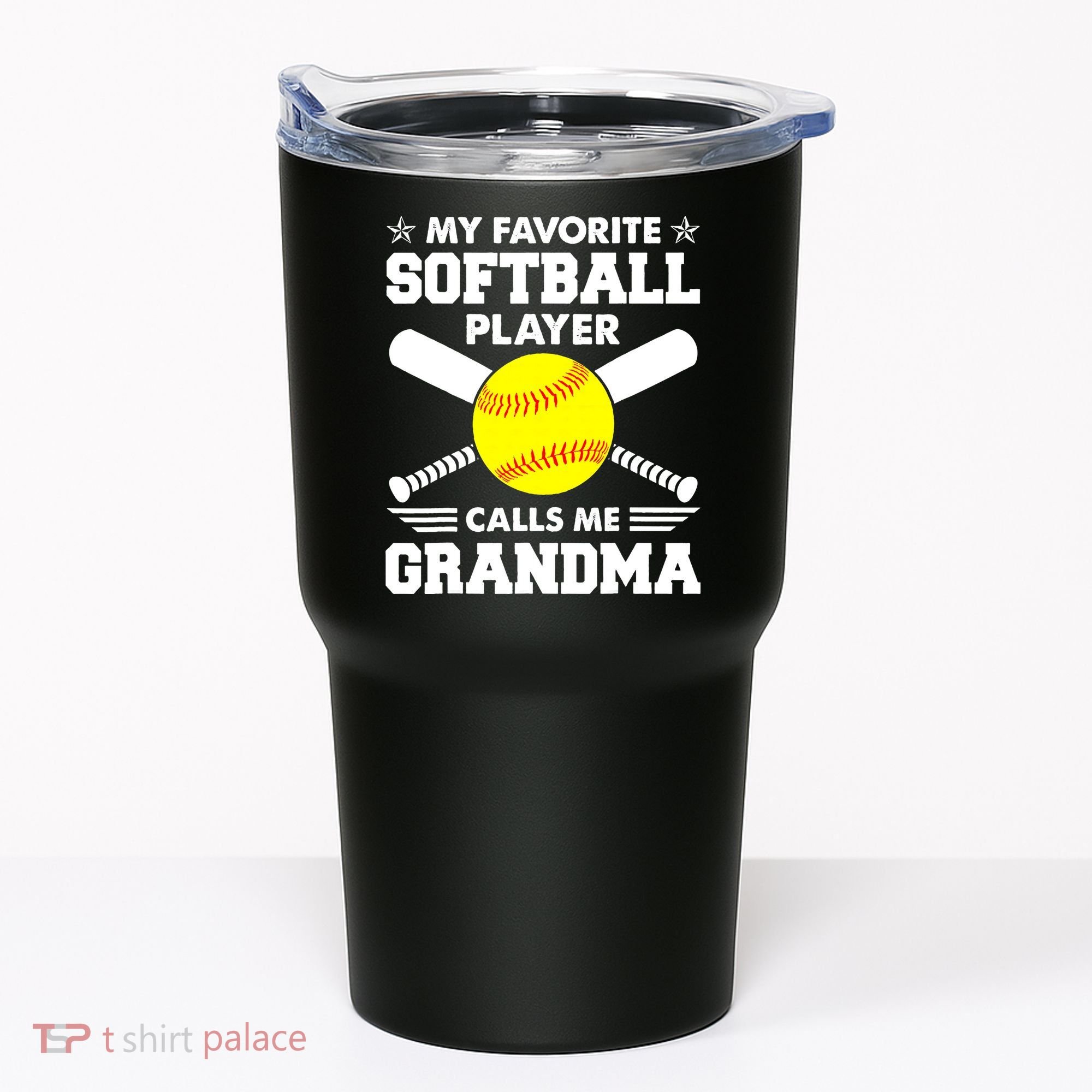 My Favorite Softball Player Calls Me Grandma Funny Tumbler