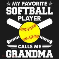 My Favorite Softball Player Calls Me Grandma Funny Women's Tank Top thumb 5