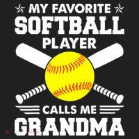 My Favorite Softball Player Calls Me Grandma Funny Hat thumb 2