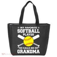 My Favorite Softball Player Calls Me Grandma Funny Tote Bag thumb 0
