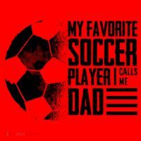 My Favorite Soccer Player Calls Me Dad Funny Soccer Great Gift Santa Hat thumb 1