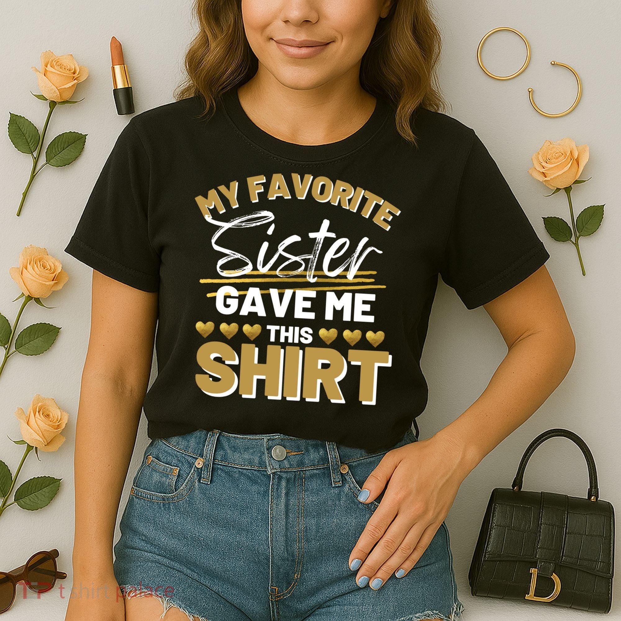 My Favorite Sister Gave Me This Cute Gift Comfort Colors Boxy T-Shirt
