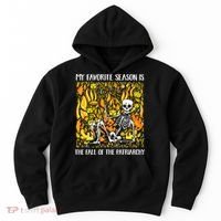 My Favorite Season Is Fall Of The Patriarchy Feminist Autumn Hoodie thumb 0