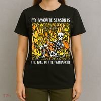 My Favorite Season Is Fall Of The Patriarchy Feminist Autumn T-Shirt thumb 4