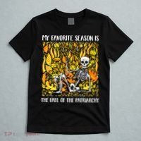 My Favorite Season Is Fall Of The Patriarchy Feminist Autumn T-Shirt thumb 5