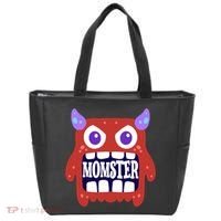 Momster Funny Spooky Halloween Tote Bag thumb 0
