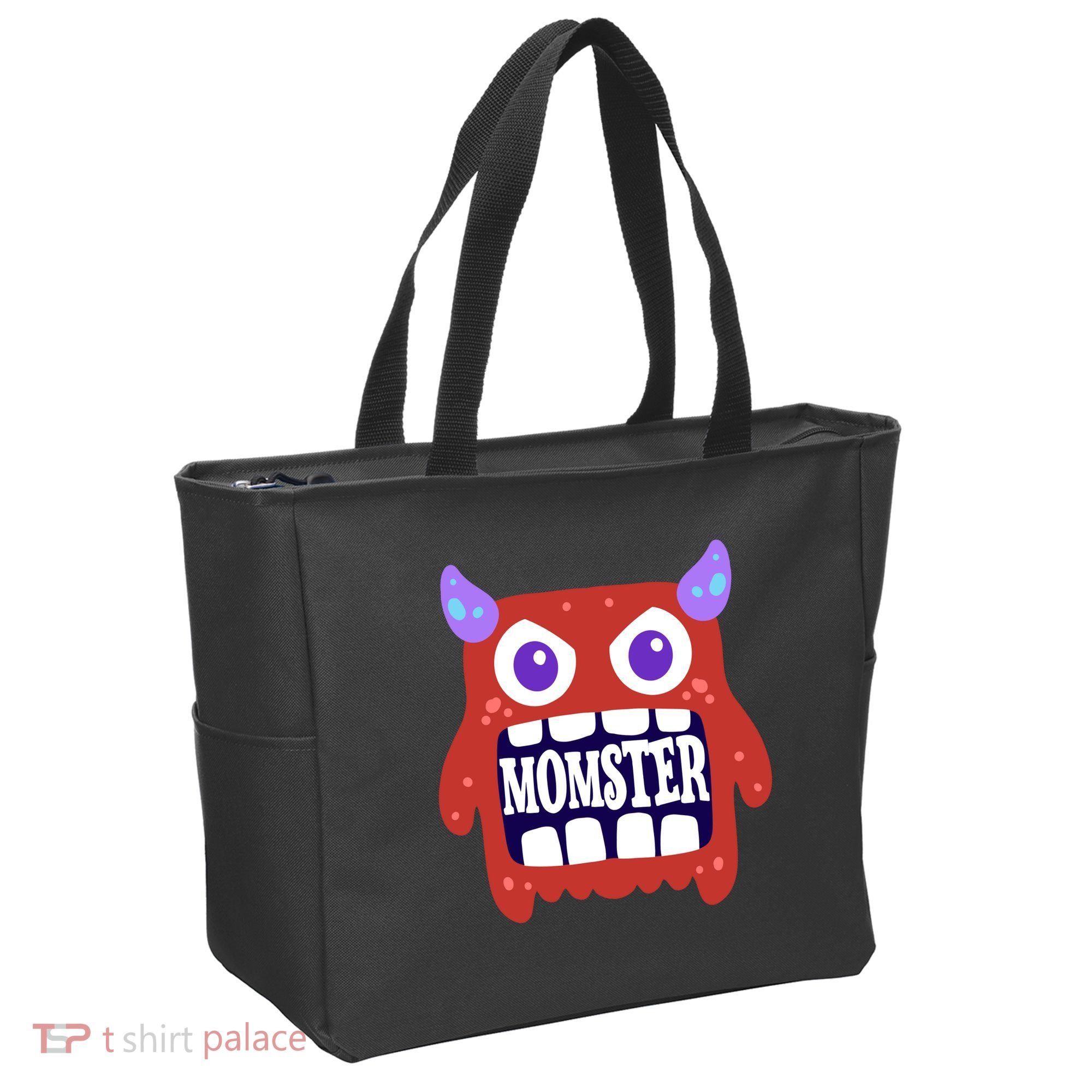 Momster Funny Spooky Halloween Tote Bag