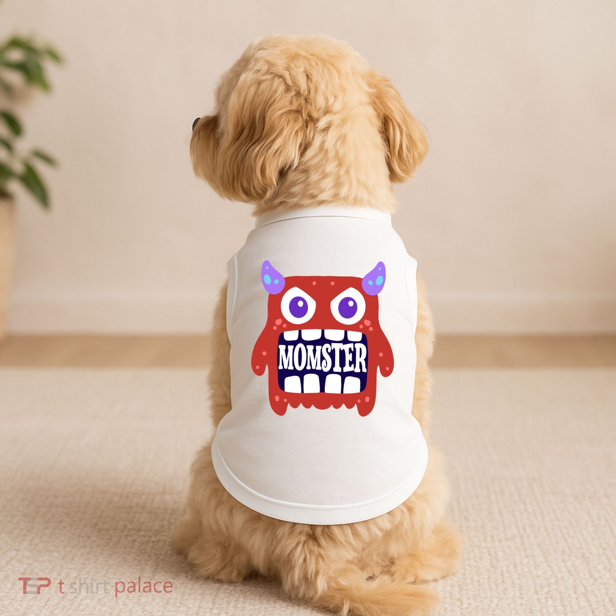 Momster Funny Spooky Halloween Doggie Tank