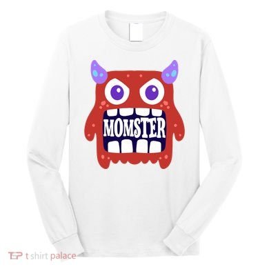 Momster Funny Spooky Halloween Long Sleeve Shirt