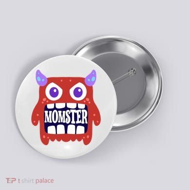 Momster Funny Spooky Halloween Button