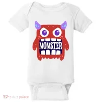 Momster Funny Spooky Halloween Baby Bodysuit thumb 0