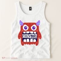 Momster Funny Spooky Halloween Tank Top thumb 2