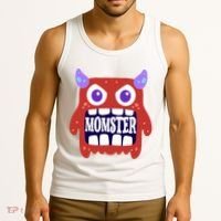 Momster Funny Spooky Halloween Tank Top thumb 3