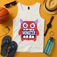 Momster Funny Spooky Halloween Tank Top thumb 4