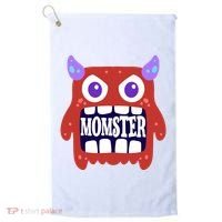 Momster Funny Spooky Halloween Golf Towel thumb 0