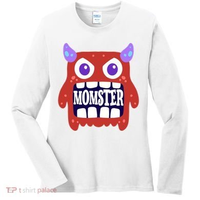 Momster Funny Spooky Halloween Women's Long Sleeve Shirt