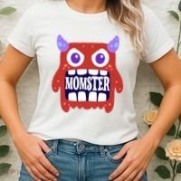 Momster Funny Spooky Halloween Women's T-Shirt thumb 2