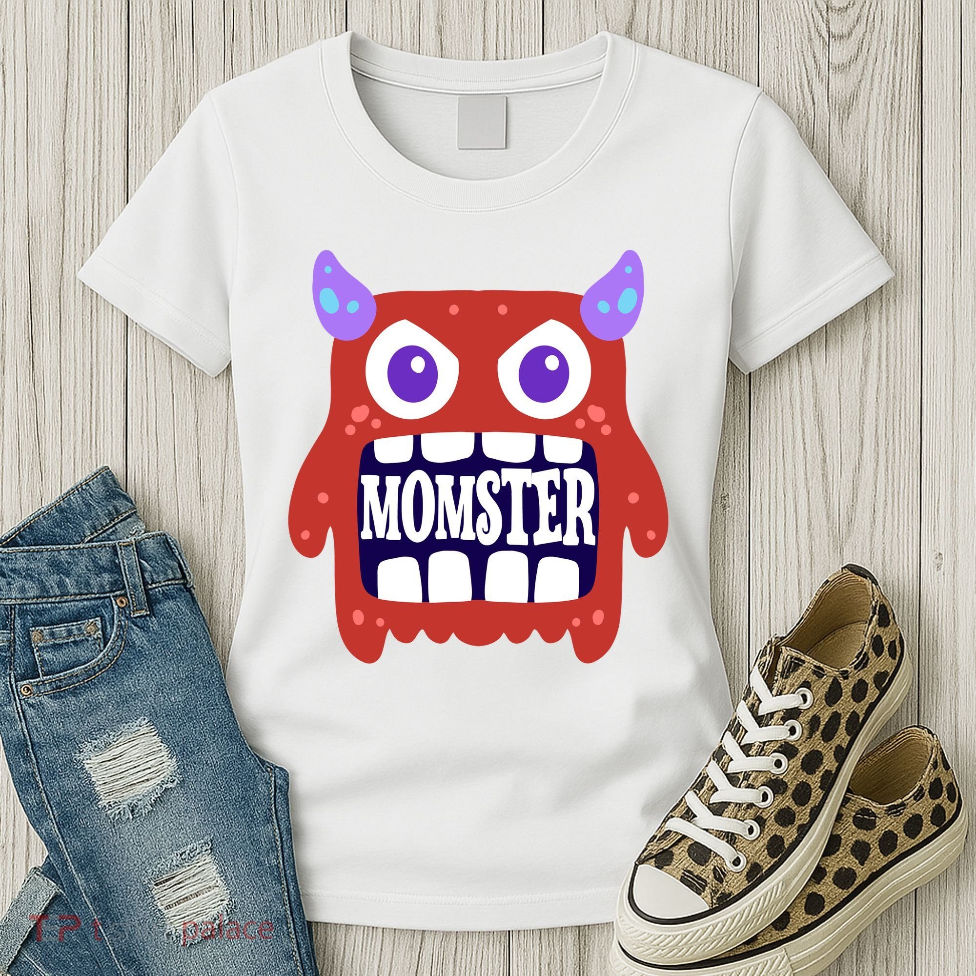 Momster Funny Spooky Halloween Women's T-Shirt