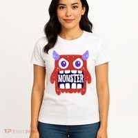 Momster Funny Spooky Halloween Women's T-Shirt thumb 4
