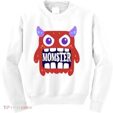 Momster Funny Spooky Halloween Kids Sweatshirt