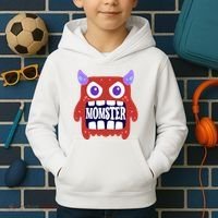 Momster Funny Spooky Halloween Kids Hoodie thumb 2
