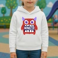 Momster Funny Spooky Halloween Kids Hoodie thumb 3