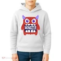 Momster Funny Spooky Halloween Kids Hoodie thumb 4