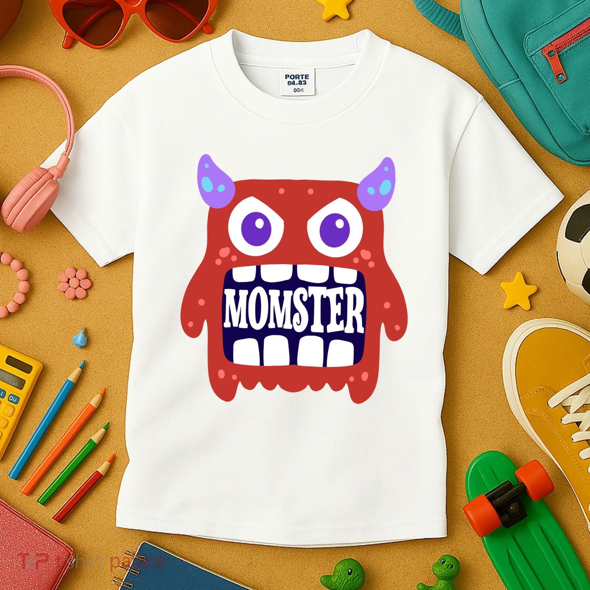 Momster Funny Spooky Halloween Kids T-Shirt