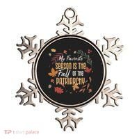 My Favorite Season Is The Fall Of The Patriarchy Feminist Ornament thumb 0