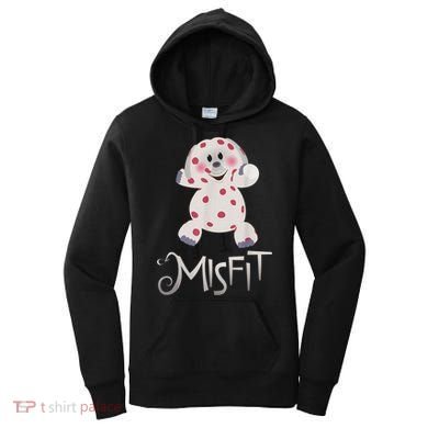 Mis Fit Spotted Elephant Ru Dolph Red Retro Nosed Christmas Women's Hoodie