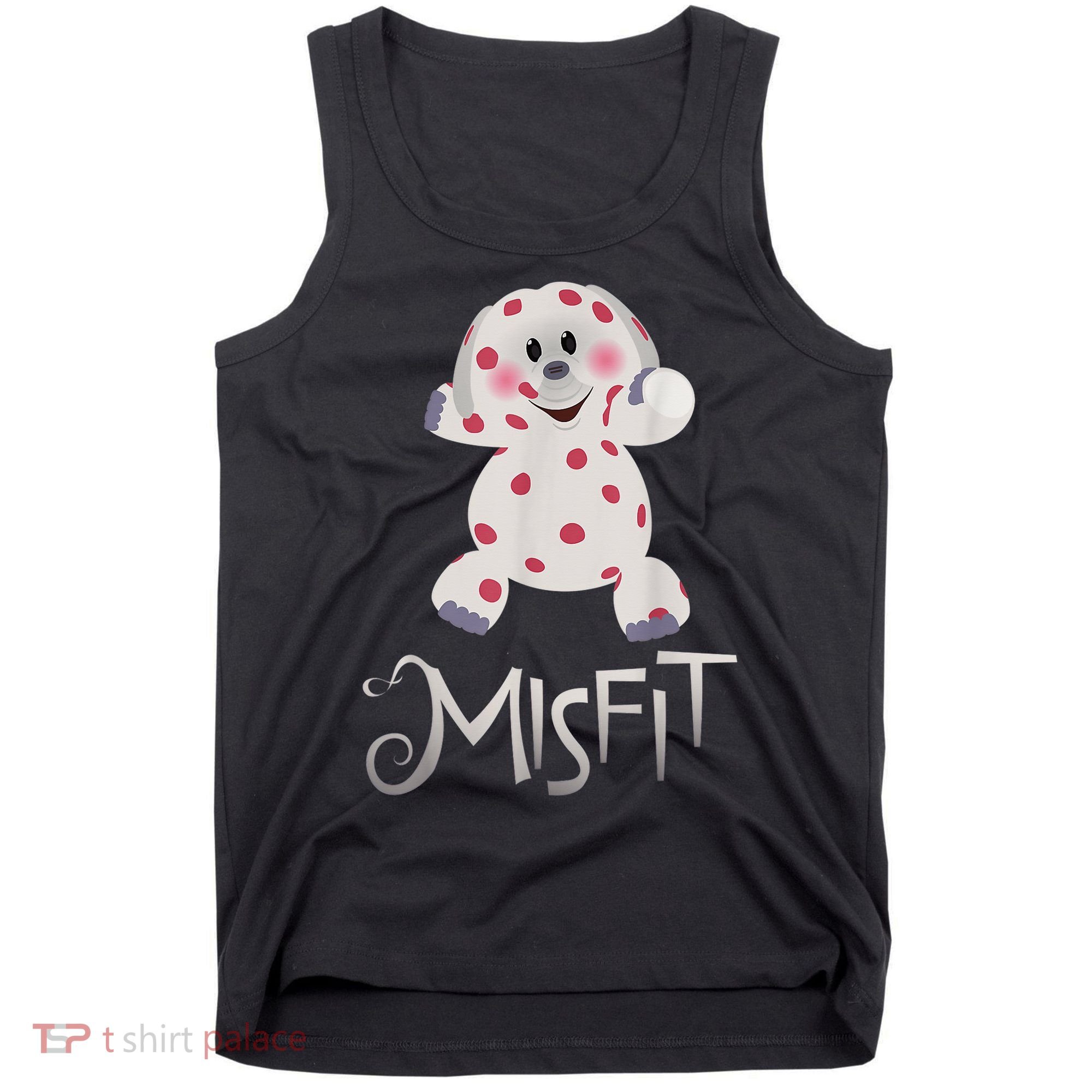 Mis Fit Spotted Elephant Ru Dolph Red Retro Nosed Christmas Tank Top