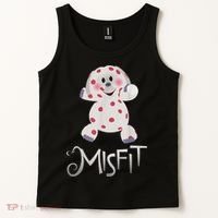 Mis Fit Spotted Elephant Ru Dolph Red Retro Nosed Christmas Tank Top thumb 2