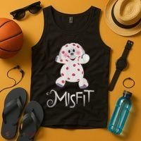 Mis Fit Spotted Elephant Ru Dolph Red Retro Nosed Christmas Tank Top thumb 4