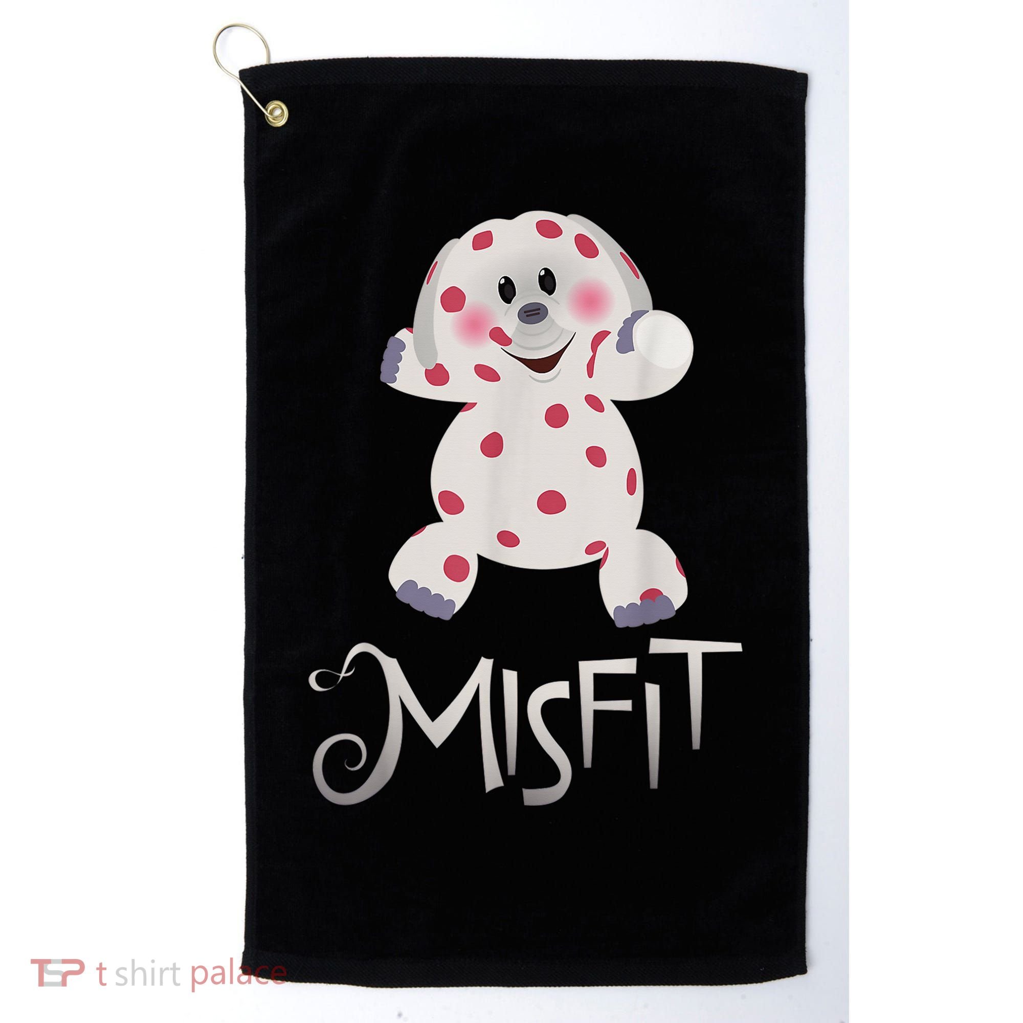 Mis Fit Spotted Elephant Ru Dolph Red Retro Nosed Christmas Golf Towel
